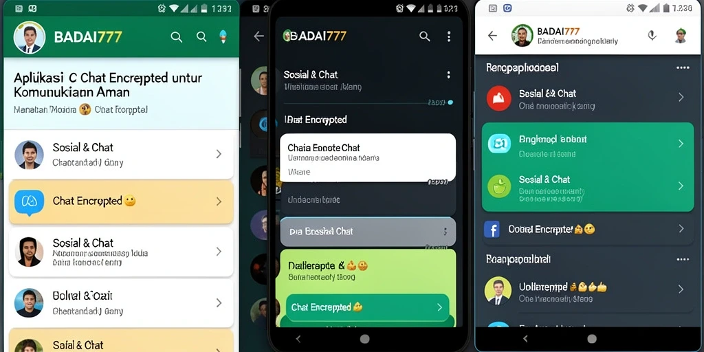 Tampilan antarmuka aplikasi BADAI777 yang modern dan ramah pengguna.