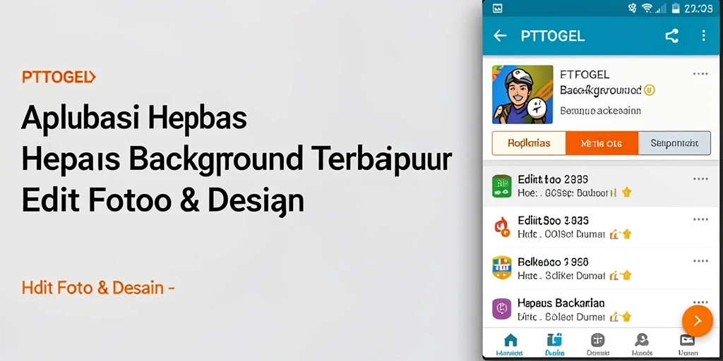 Antarmuka pengguna PTTOGEL untuk hapus background yang intuitif dan efektif.