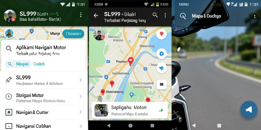 Antarmuka SL999 yang ramah pengguna untuk navigasi motor.